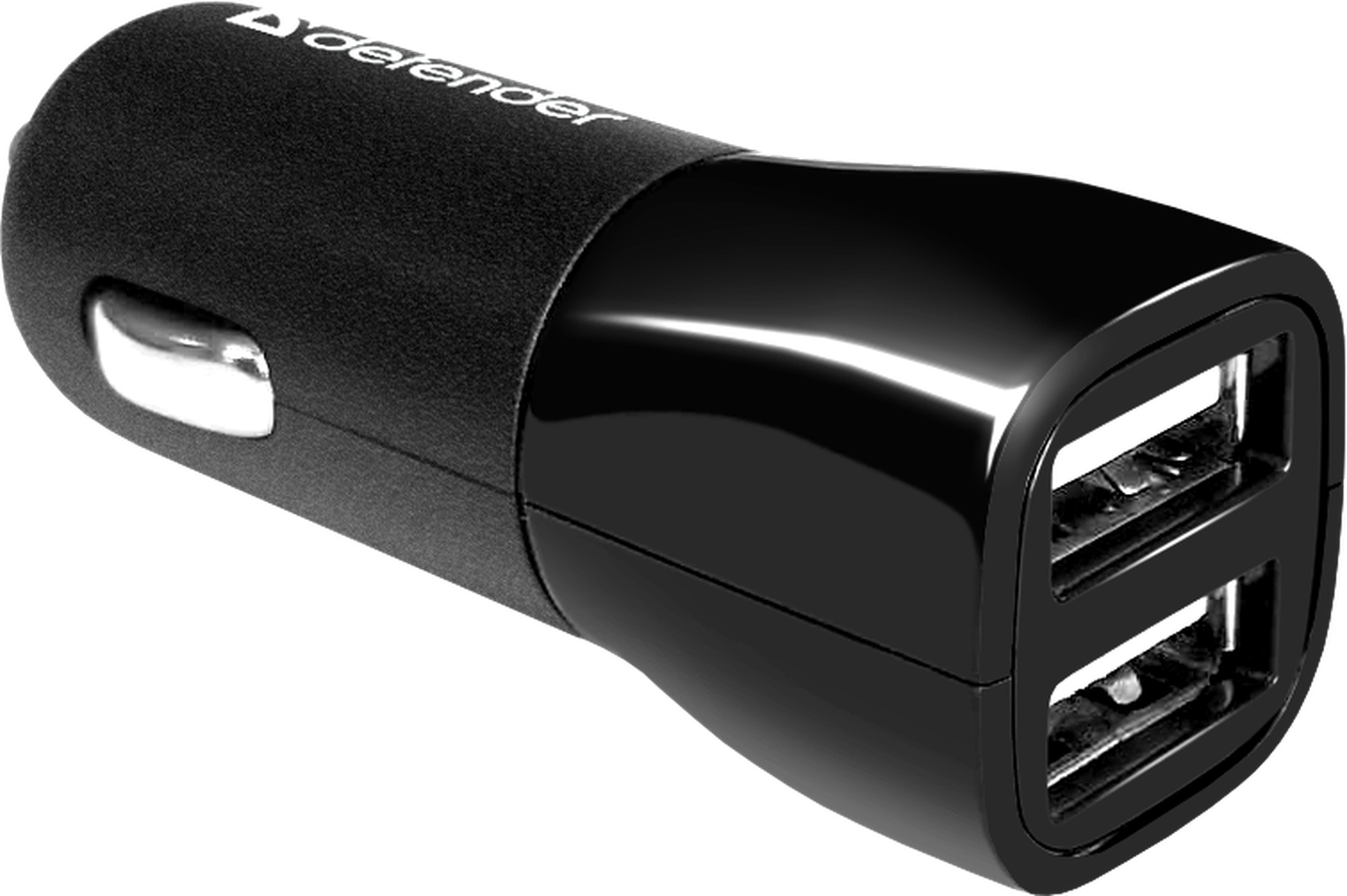 

Автомобильное зарядное устройство Defender ECA-24, 2xUSB, 2.4А, черный (83824), ECA-24