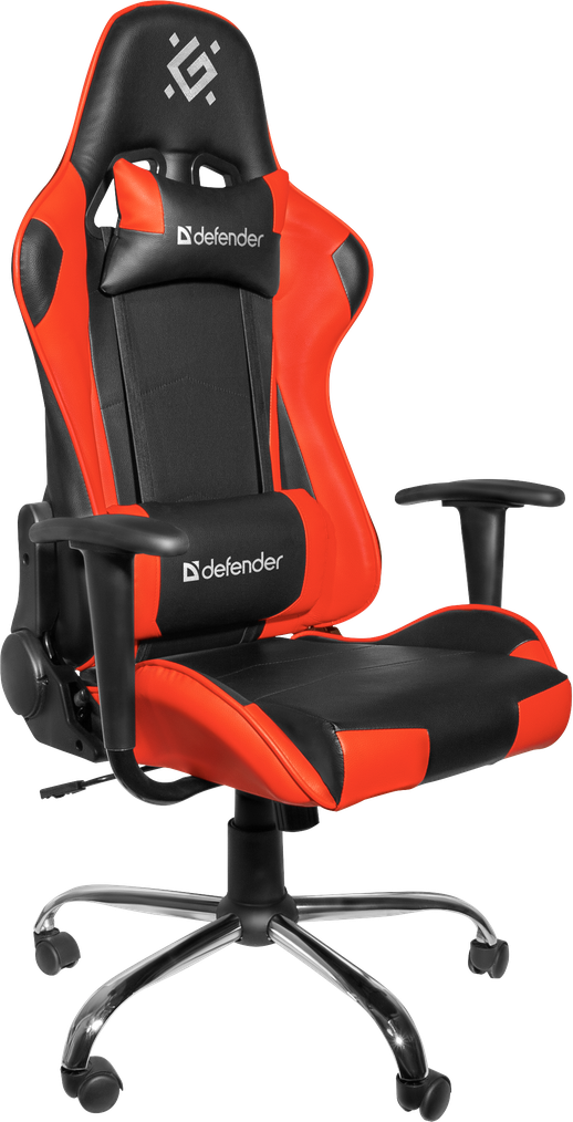 Кресло игровое Defender Azgard черный/красный (64358)
