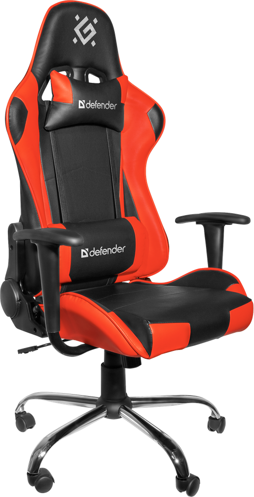 Кресло игровое Defender Azgard, черный/красный