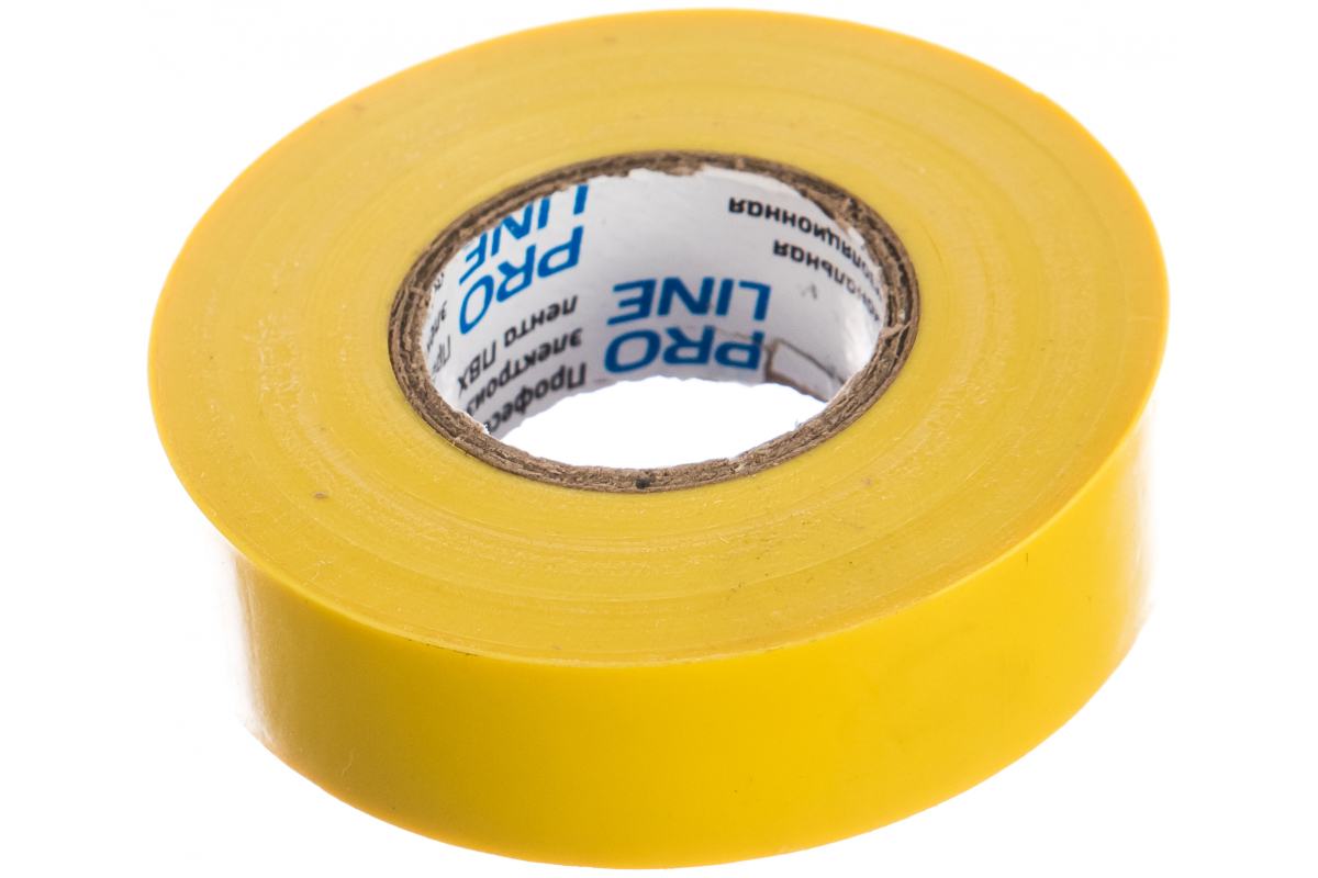 

Изолента ПВХ, 150 мкм/1.9 см/20 м, желтая, Pro-Line (6805)