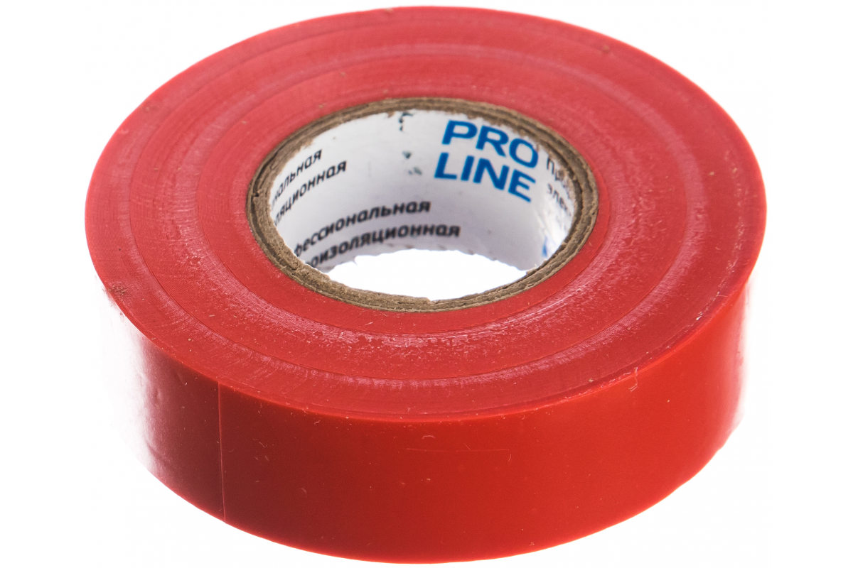

Изолента ПВХ, 150 мкм/1.9 см/20 м, красная, Pro-Line (6778)
