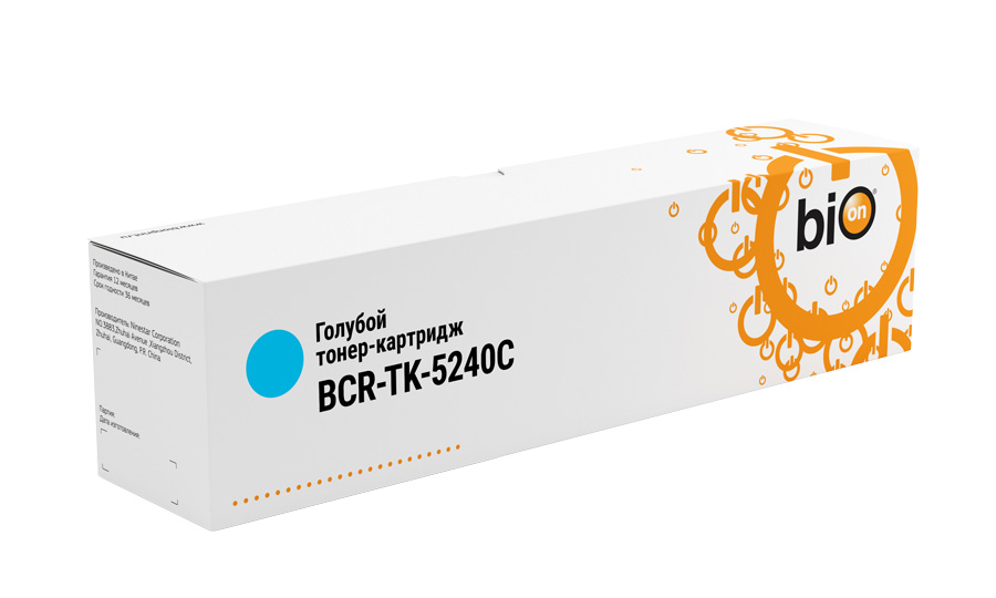 

Картридж лазерный Bion BCR-TK-5240C (TK-5240C ), голубой, 3000 страниц, совместимый для Kyocera M5526cdw/P5026cdw/P5027