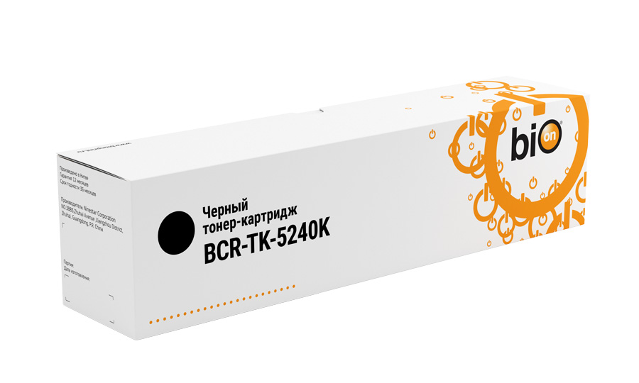 

Картридж лазерный Bion BCR-TK-5240Bk (TK-5240K ), черный, 4000 страниц, совместимый для Kyocera M5526cdw/P5026cdw/P5026