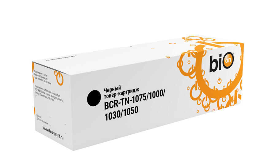 

Картридж лазерный Bion BCR-TN-1075/1000/1030/1050 (TN-1075/1000/1030/1050 ), черный, 1000 страниц, совместимый для Brother HL-1110/1112A/1210/1212, DCP-1510/1512/1610/1612, MFC-1810/1815/1910