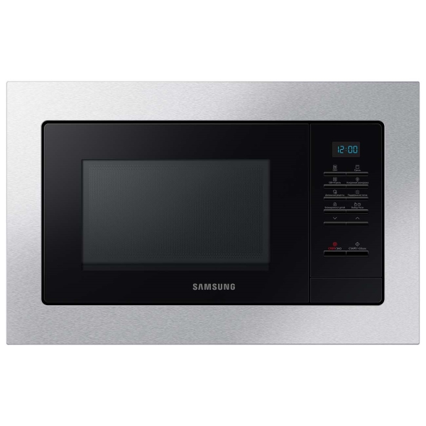

Микроволновая печь встраиваемая Samsung MG20A7013AT/BW 20л, 850Вт, гриль, серебристый/черный (MG20A7013AT/BW), MG20A7013AT/BW