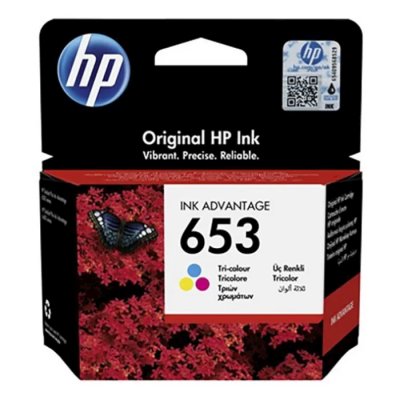 

Картридж струйный HP 653 (3YM74AE), многоцветный, оригинальный, объем 5 мл, ресурс 200 страниц для HP DeskJet Plus Ink Advantage 6075/6475, 653