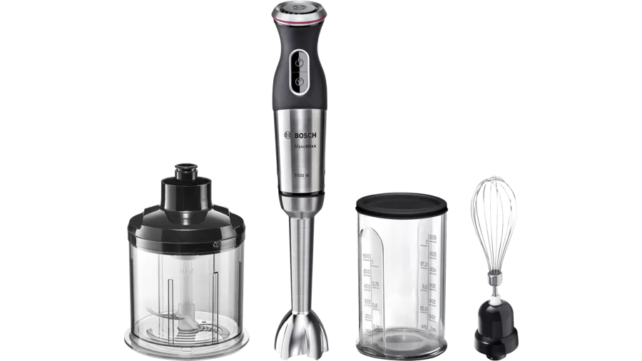 

Блендер погружной Bosch MaxoMixx MS8CM6160 1000Вт, 500мл, серебристый/черный (MS8CM6160), Черный/серебристый, MS8CM6160