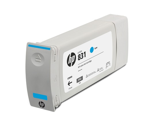 

Картридж струйный HP 831 (CZ695A), голубой, оригинальный, объем 775 мл для HP Latex 310/315/330/335/360/370/375, 831
