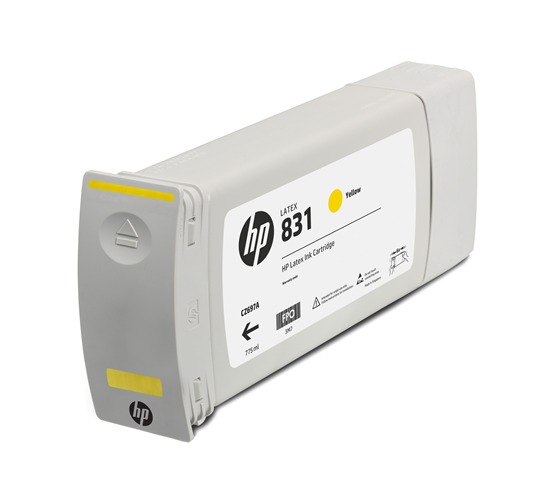 

Картридж струйный HP 831 (CZ697A), желтый, оригинальный, объем 775 мл для HP Latex 310/315/330/335/360/370/375, 831