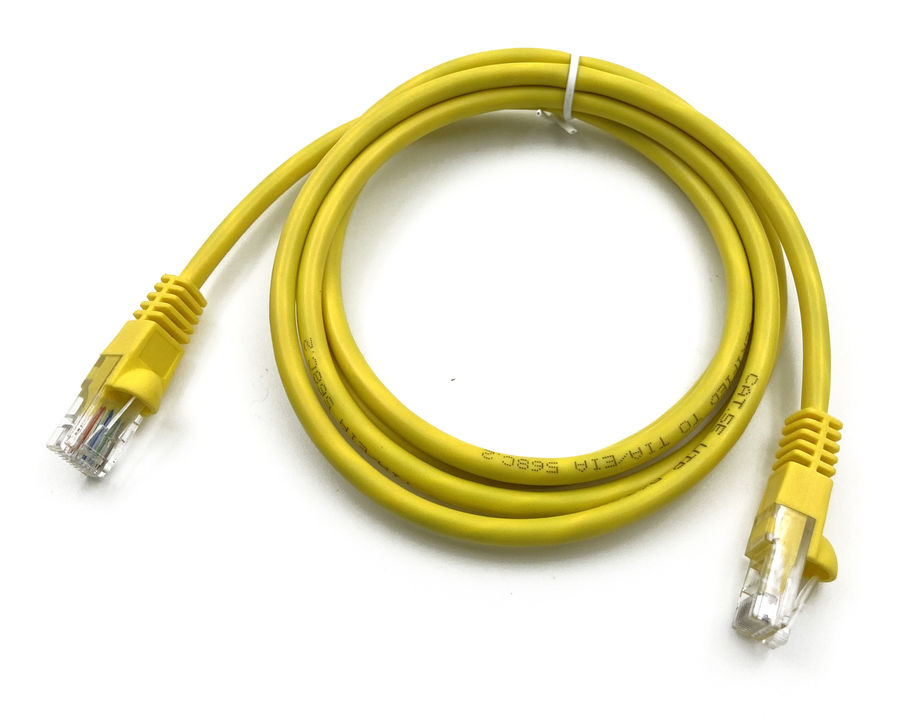 

Патч-корд UTP кат.5e, 1.5м, RJ45-RJ45, желтый, Buro