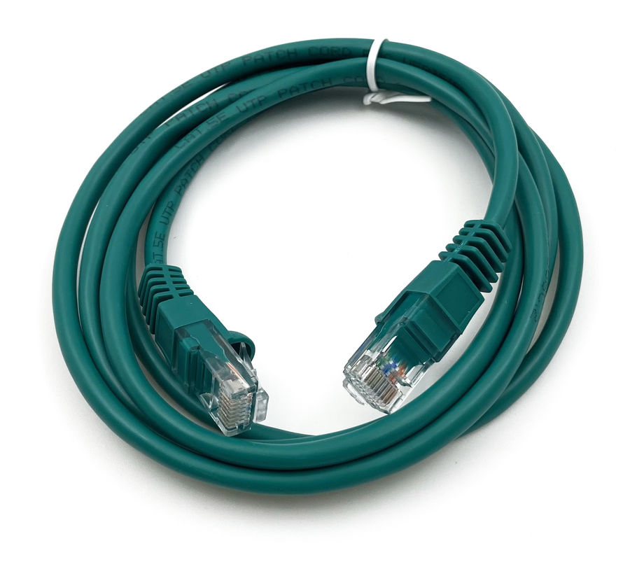 Патч-корд UTP кат.5e, 1.5м, RJ45-RJ45, зеленый, Buro