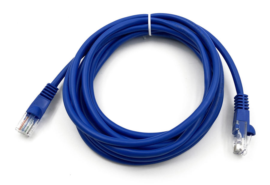 

Патч-корд UTP кат.5e, 3м, RJ45-RJ45, синий, Buro