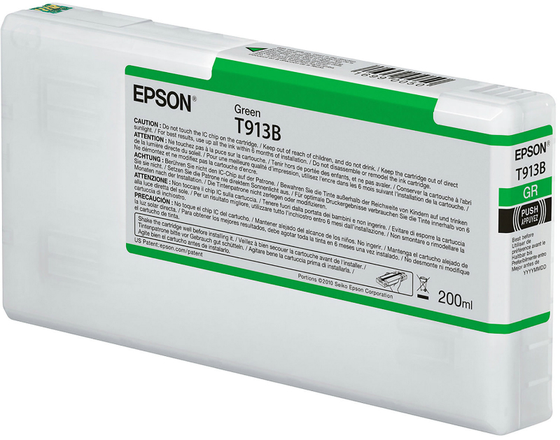 Картридж Epson T913B (C13T913B00), зеленый, 200 мл