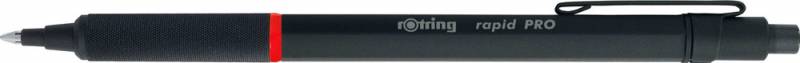 Ручка шариковая автомат Rotring Rapid Pro Matte Black синий металл картонная коробка 1904292 5475₽