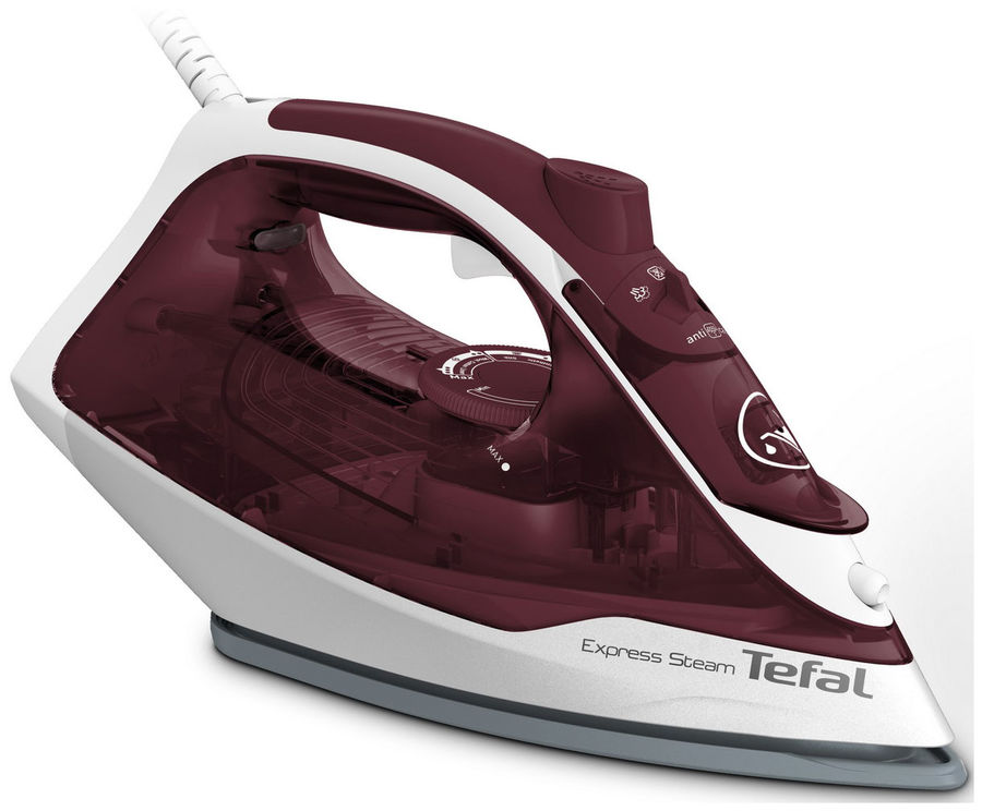 

Утюг Express Steam Tefal FV2866 2400Вт, 1.9м, бордовый/белый (FV2866E0 ), FV2866