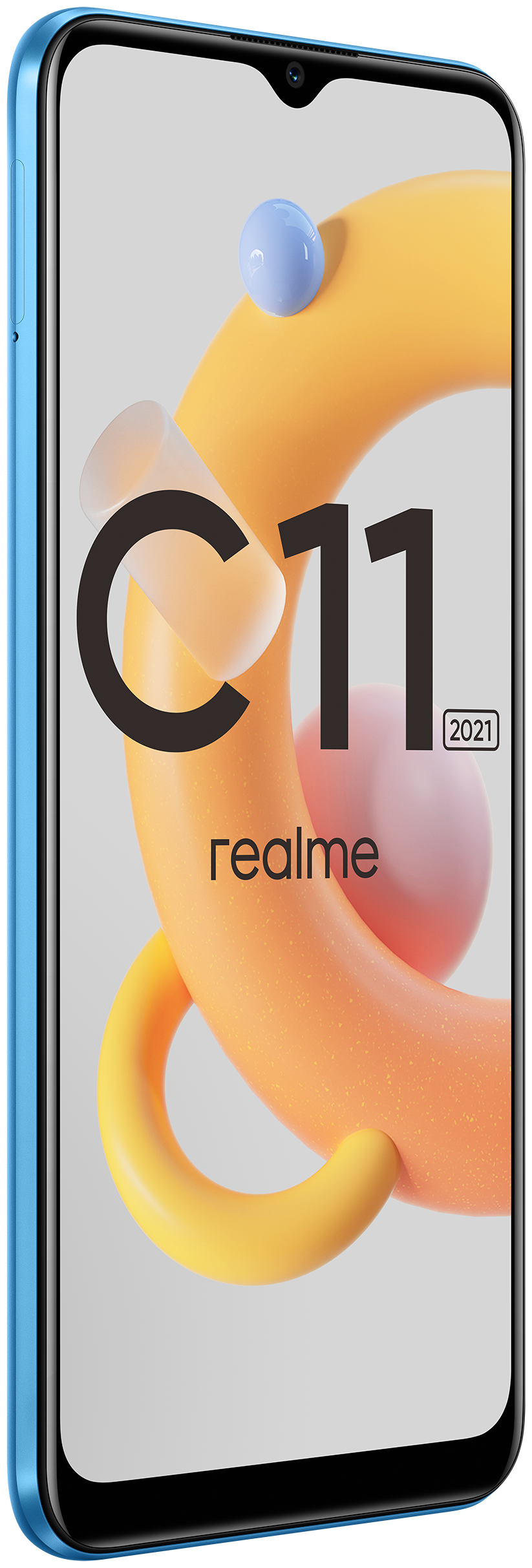 Смартфон Realme C11 (2021), 6.5" 1600x720 TFT, Unisoc SC9863A, 2Gb RAM, 32Gb, 3G/4G, Wi-Fi, BT, Cam, 2-Sim, 5000 мАч, Micro-USB, Android 11, синий (5995092)