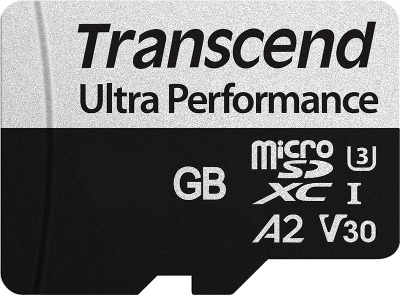 Карта памяти 128Gb microSDXC Transcend 340S Class 10 UHS-I U3 V30 A2 + адаптер