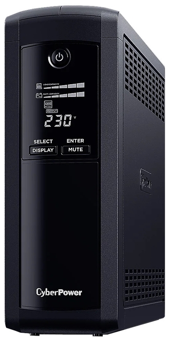 ИБП CyberPower VP1600EILCD, 1600 В·А, 960 Вт, IEC, розеток - 8, USB, черный (VP1600EILCD)