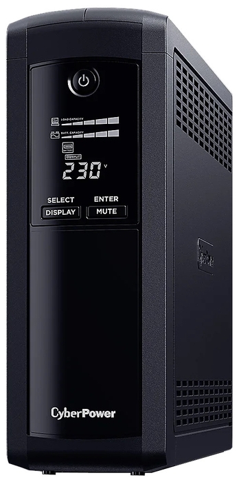 

ИБП CyberPower VP1600EILCD, 1600 В·А, 960 Вт, IEC, розеток - 8, USB, черный (VP1600EILCD), VP1600EILCD