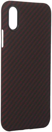 

Чехол-накладка Red Line для смартфона Apple iPhone X, карбон, красный (УТ000021533)