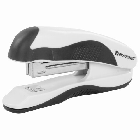 

Степлер ручной до 12 листов - № 10, белый/черный, Brauberg Jet Pro (228583), 0