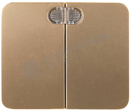 

Выключатель СВЕТОЗАР Гамма SV-54135-GM, 2кл., индикатор/подсветка, скрытый монтаж, механизм с накладкой без рамки, золотой металлик (SV-54135-GM), SV-54135-GM