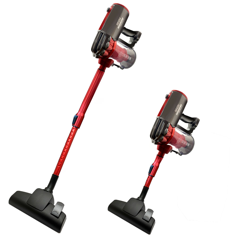 Вертикальный пылесос GINZZU VS118 red, 720 Вт