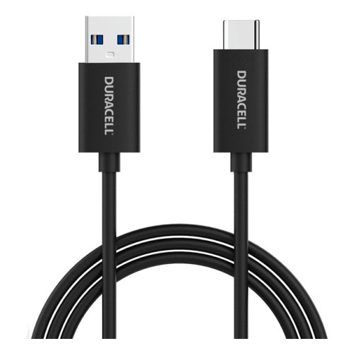 Кабель USB 3.0(Am)-Type-C(M), 1м, черный Duracell USB5031A-RU (USB5031A-RU)