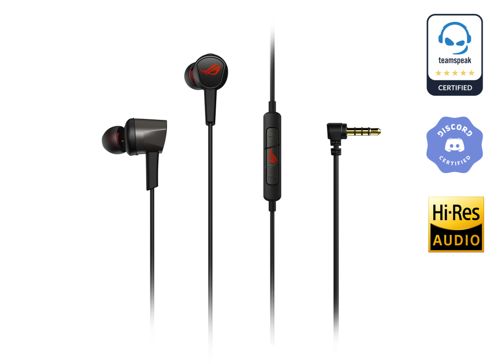 

Проводная гарнитура ASUS ROG CETRA II CORE, jack 3.5 mm, черный/красный (90YH02V0-B2UA00), ROG CETRA II CORE