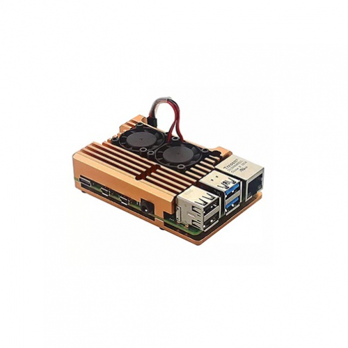 

Корпус Qumo RS011 для Raspberry Pi 4, золотой (RS011), Золотистый, RS011