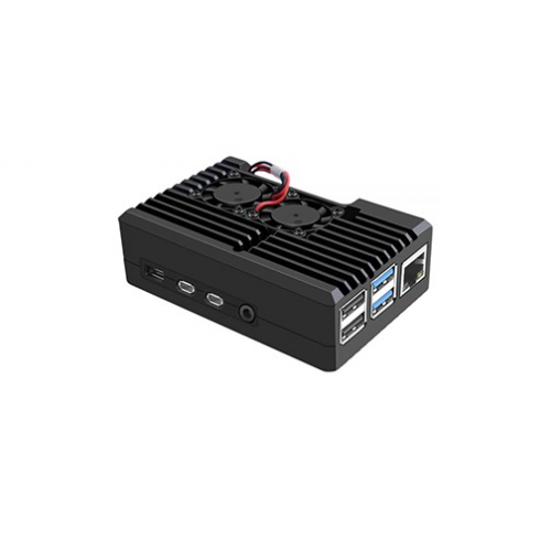 Корпус Qumo RS021 для Raspberry Pi 4, черный