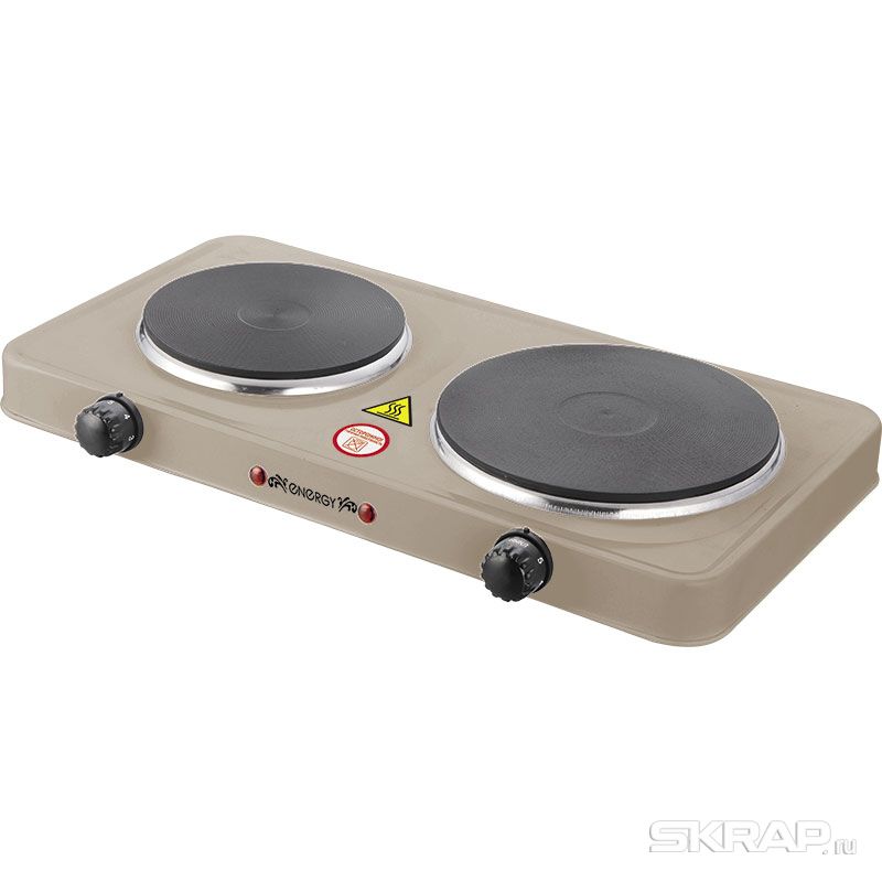 

Плита компактная электрическая ENERGY EN-903E, эмалированная, 2000Вт, конфорок - 2шт., бежевый (159766), EN-903E