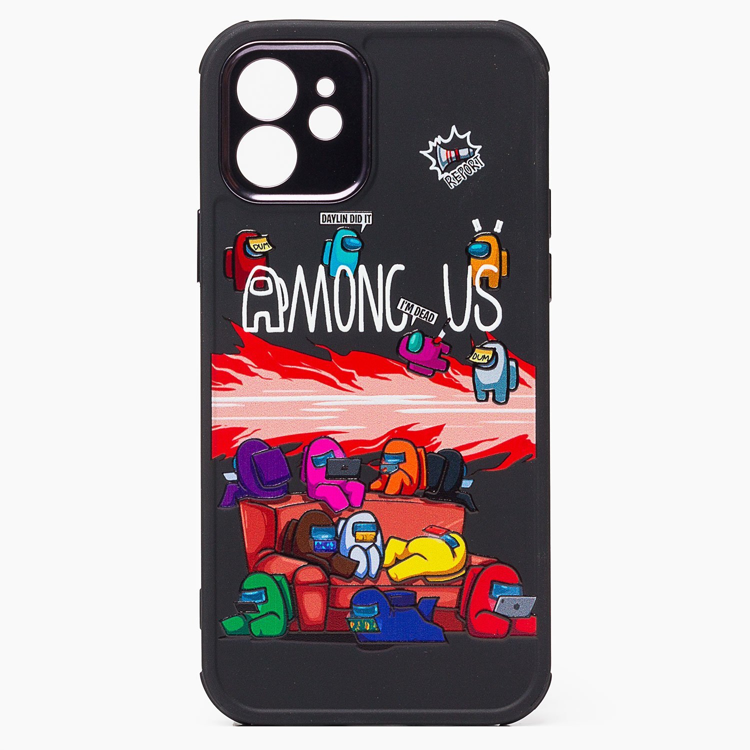 

Чехол-накладка Among Us SC235 для смартфона Apple iPhone 12, рисунок (001) (130019)