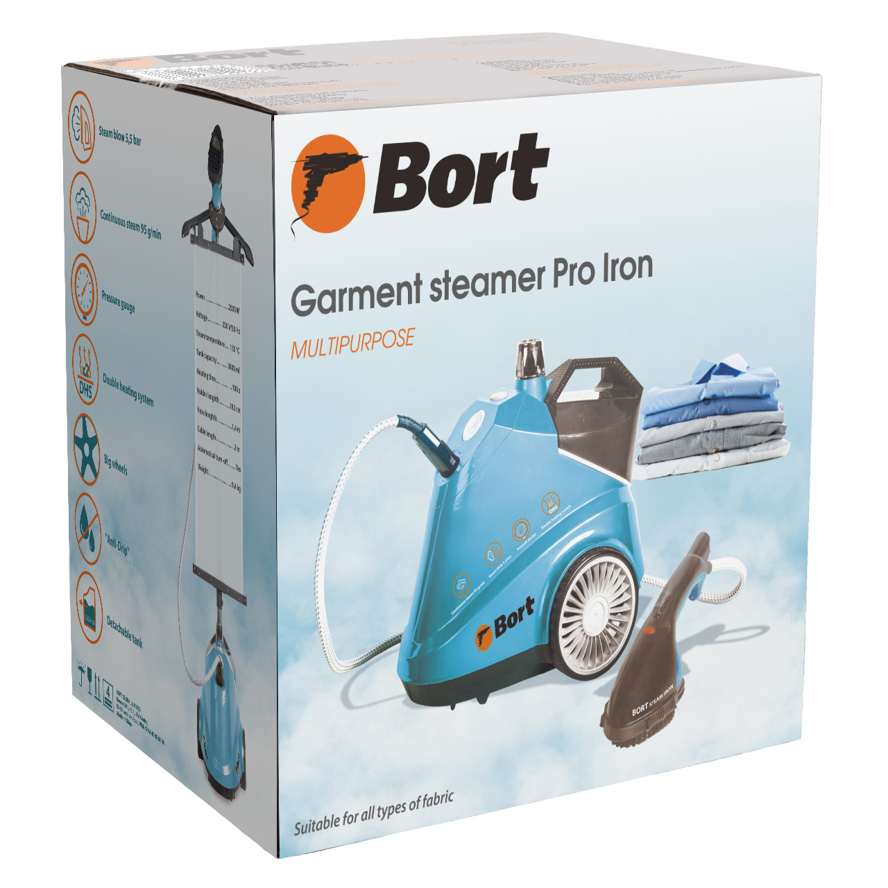 Отпариватель напольный Bort Pro Iron 2.5 кВт