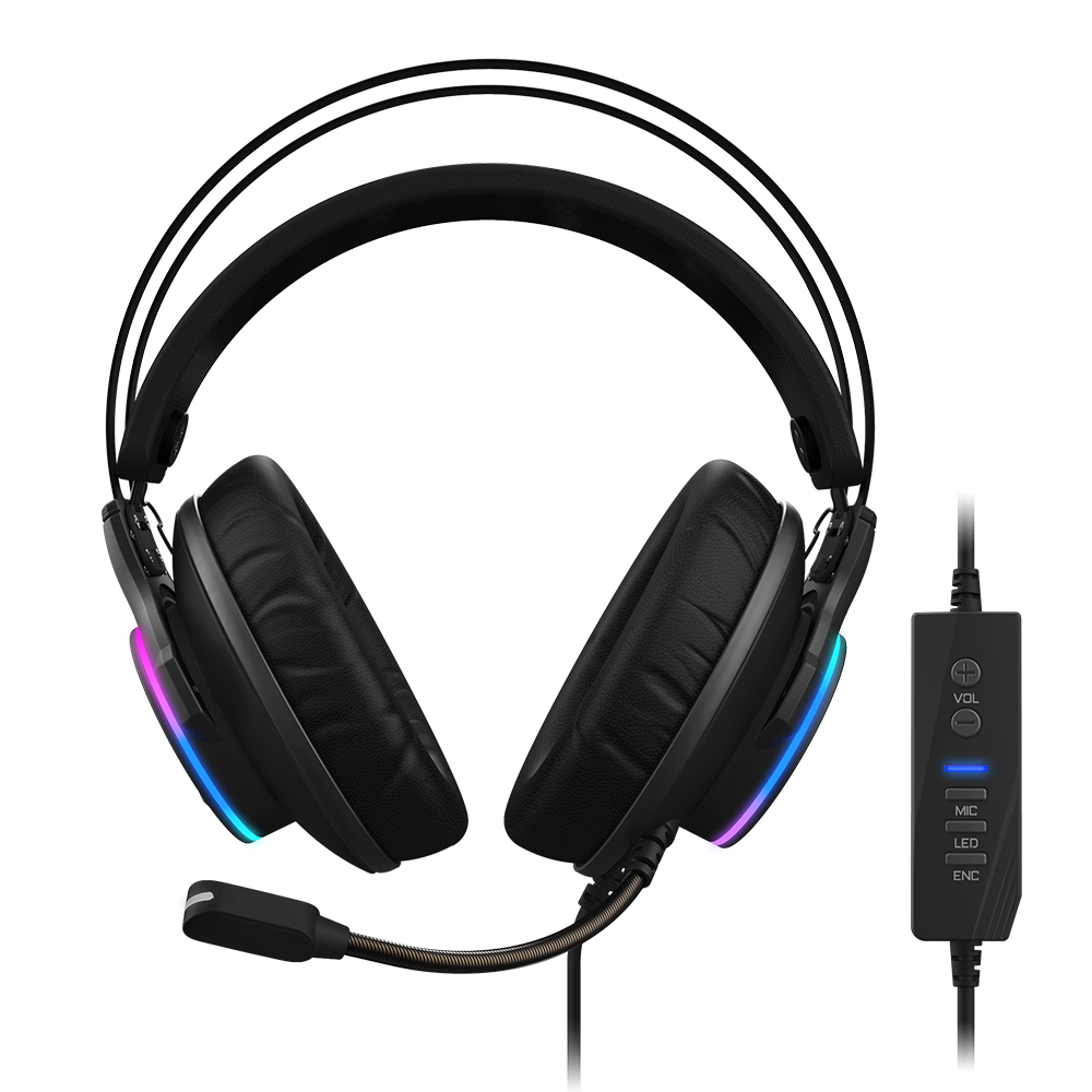 

Гарнитура GIGABYTE H1, USB, черный (H1 ), H1