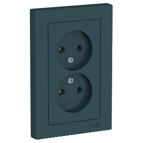 

Розетка Schneider Electric ATLASDESIGN, скрытый монтаж, 2-х постовая, 16A, в сборе, IP20, изумруд (ATN000820)
