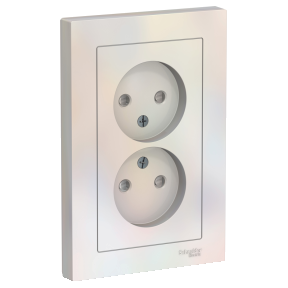 

Розетка Schneider Electric ATLASDESIGN, скрытый монтаж, 2-х постовая, со шторками, 16A, в сборе, IP20, жемчуг (ATN000422)
