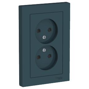 

Розетка Schneider Electric ATLASDESIGN, скрытый монтаж, 2-х постовая, со шторками, 16A, в сборе, IP20, карбон (ATN001022)
