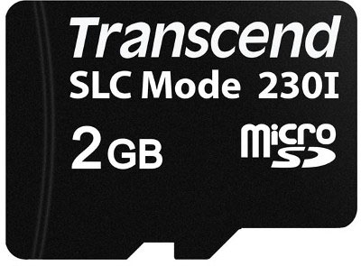 

Карта памяти промышленная 2 Гб microSD Transcend 230I Class 2 (TS2GUSD230I), TS2GUSD230I