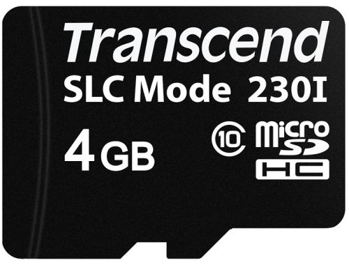 Карта памяти промышленная 4Gb microSDHC Transcend 230I Class 10 (TS4GUSD230I)
