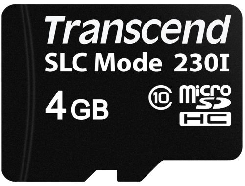 Карта памяти промышленная 4Gb microSDHC Transcend 230I Class 10 TS4GUSD230I 142500₽