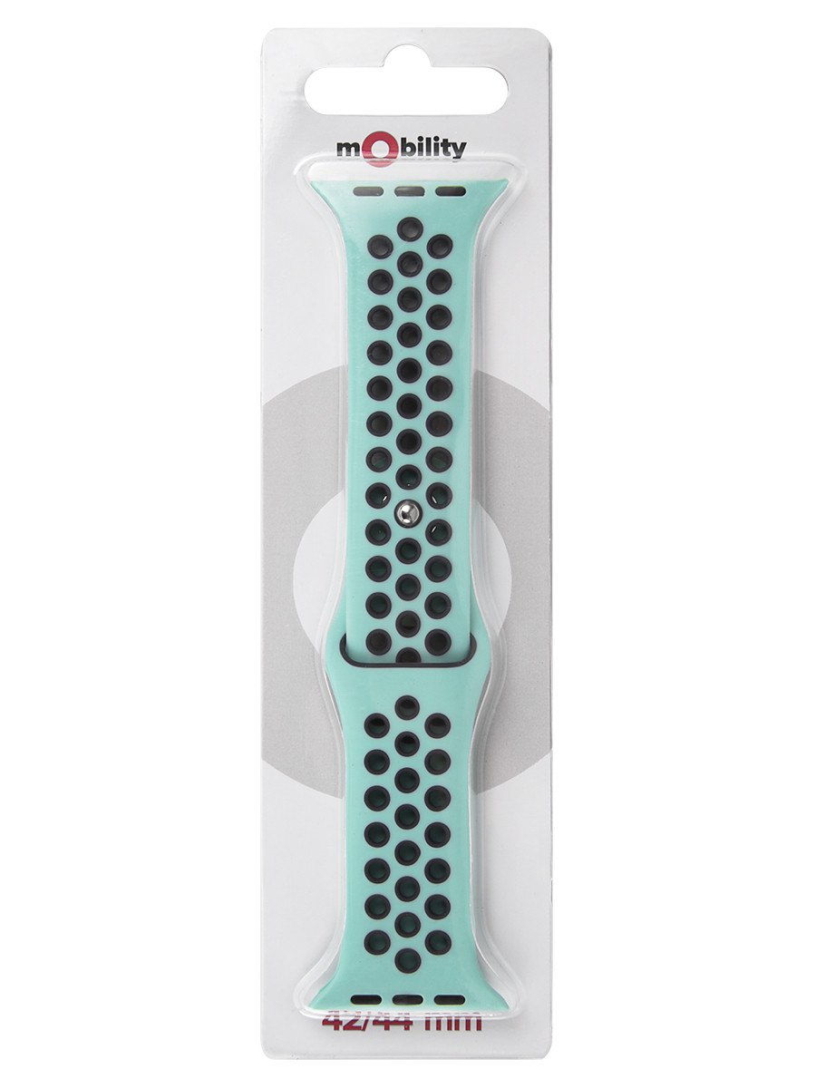 

Ремешок mObility для Apple Watch, 42-44 мм, дизайн 1, тиффани (УТ000018905)
