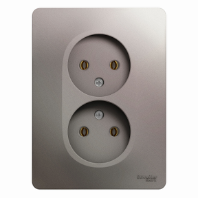 

Розетка Schneider Electric GLOSSA, скрытый монтаж, 2-х постовая, 16A, в сборе, IP20, платина (GSL001220)