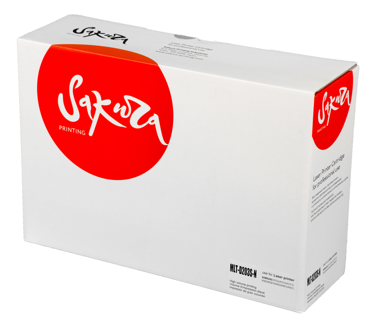 

Картридж лазерный SAKURA SAMLTD203S-N (MLT-D203S-N), черный, 3000 страниц, совместимый для Samsung ProXpress SL-M3320 / M3370/ M3820/ M3870/ M4020/ M4070 выпущенных после 01.12.2017