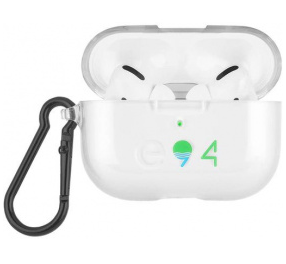 Чехол Case-Mate ECO 94 Case для AirPods Pro с черным кольцом-карабином 5 x 6.2 x 2.4 см прозрачный (CM042776)