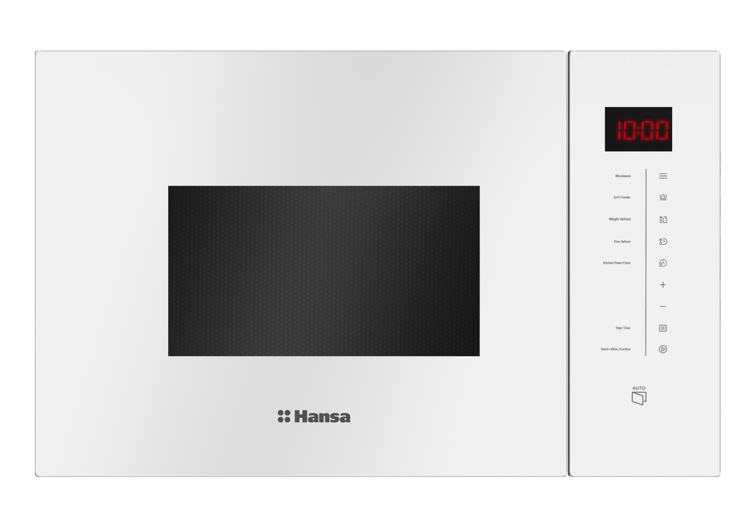 

Микроволновая печь встраиваемая Hansa AMMB25E1WH 25 л, 900 Вт, гриль, белый (1103187), AMMB25E1WH