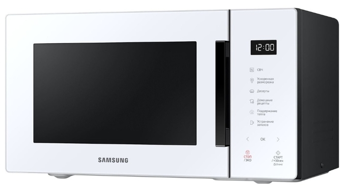 

Микроволновая печь Samsung MS23T5018AW/BW 23л, 800Вт, белый (MS23T5018AW/BW), MS23T5018AW/BW