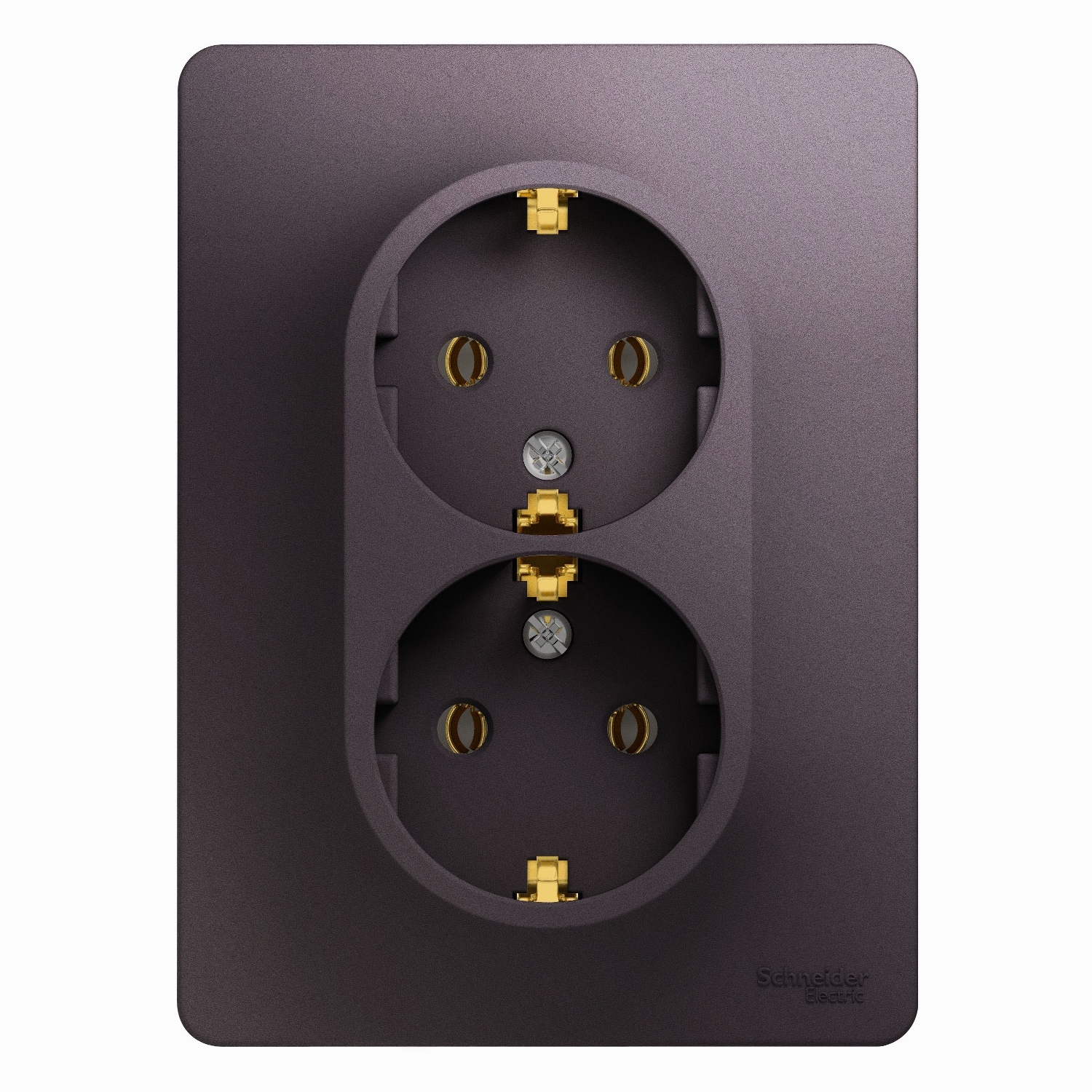 

Розетка Schneider Electric GLOSSA, скрытый монтаж, 2-х постовая, с з/к, 16A, в сборе, IP20, сиреневый туман (GSL001424)