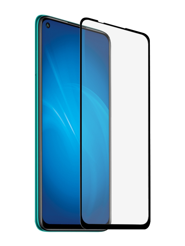 

Защитное стекло mObility для экрана смартфона Xiaomi Redmi Note 9, Full screen full glue, черная рамка, 3D (УТ000024402)