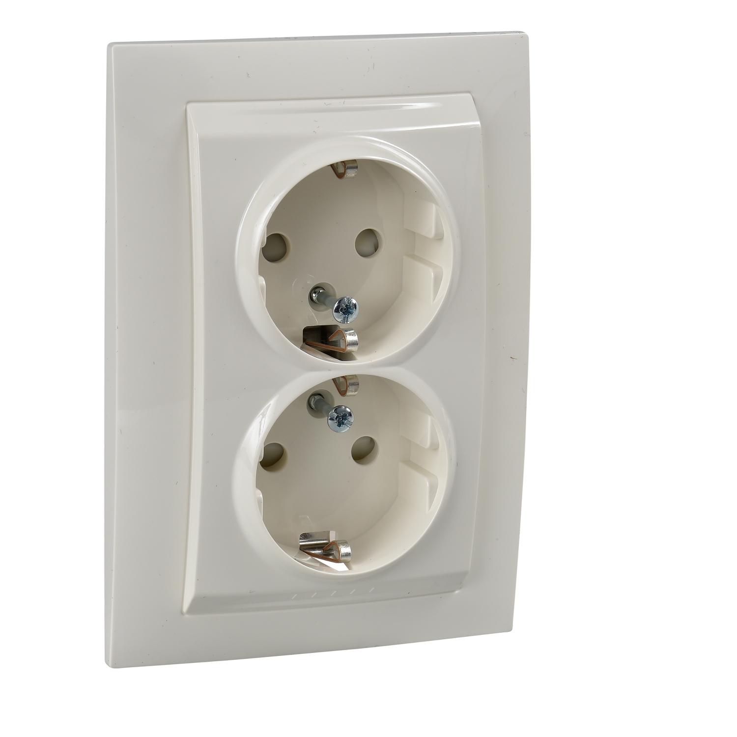 

Розетка Schneider Electric Unica, скрытый монтаж, 2-х постовая, с з/к, со шторками, 16A, в сборе, IP20, бежевый (MGU23.067.25D)